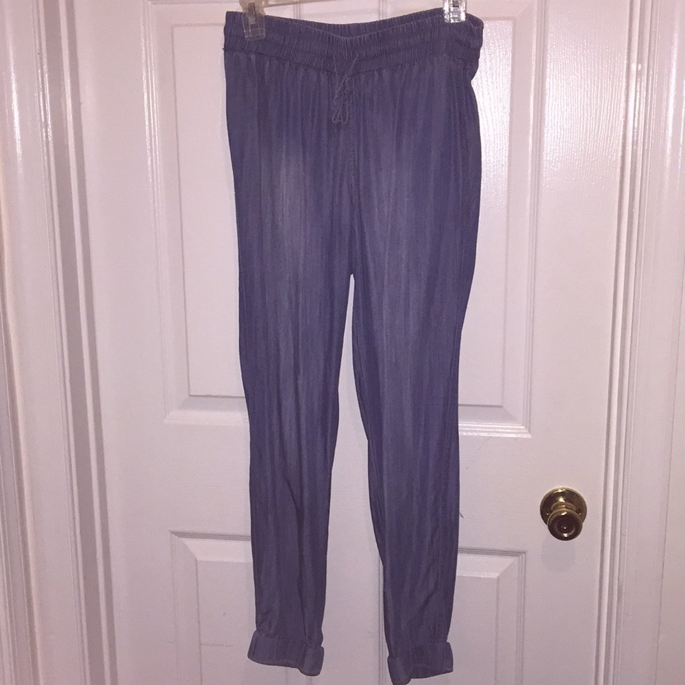 Denim joggers
